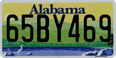 AL license plate 65BY469