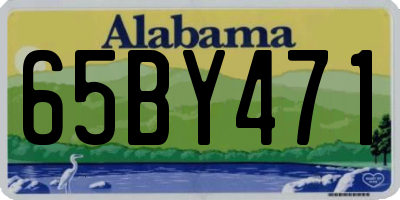AL license plate 65BY471
