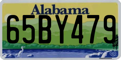 AL license plate 65BY479