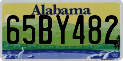 AL license plate 65BY482
