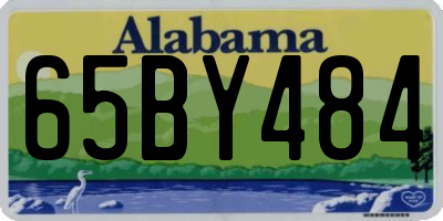AL license plate 65BY484