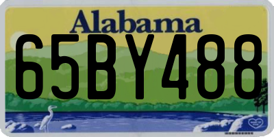 AL license plate 65BY488