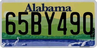 AL license plate 65BY490