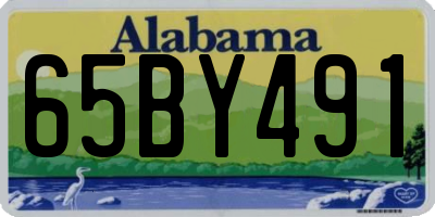 AL license plate 65BY491
