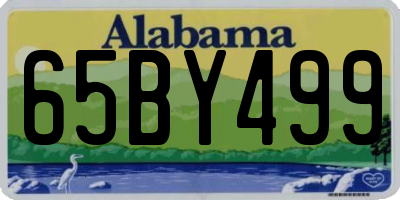 AL license plate 65BY499