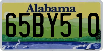AL license plate 65BY510