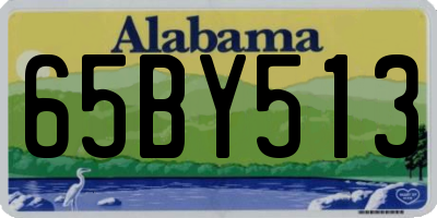 AL license plate 65BY513