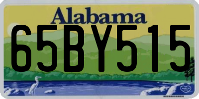 AL license plate 65BY515