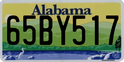 AL license plate 65BY517