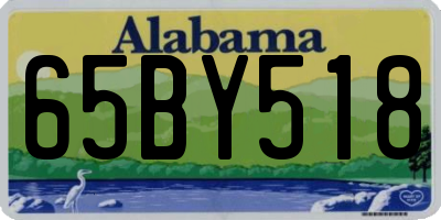 AL license plate 65BY518