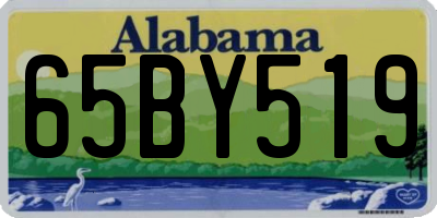 AL license plate 65BY519