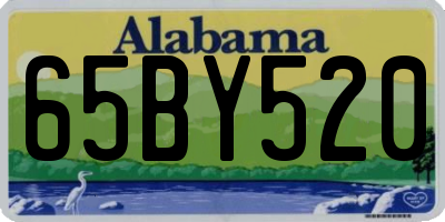 AL license plate 65BY520