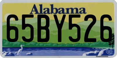 AL license plate 65BY526