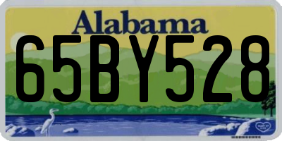 AL license plate 65BY528