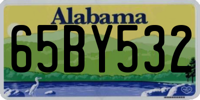 AL license plate 65BY532