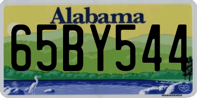 AL license plate 65BY544