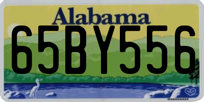 AL license plate 65BY556