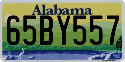 AL license plate 65BY557