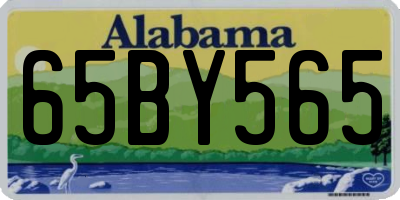 AL license plate 65BY565