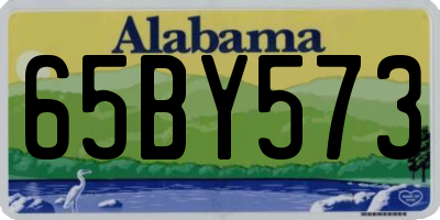 AL license plate 65BY573