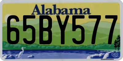 AL license plate 65BY577