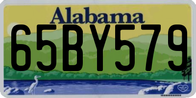 AL license plate 65BY579