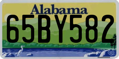 AL license plate 65BY582