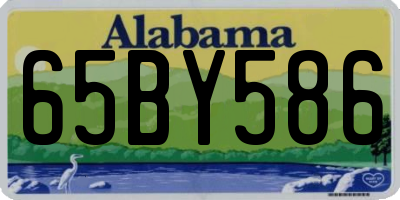 AL license plate 65BY586