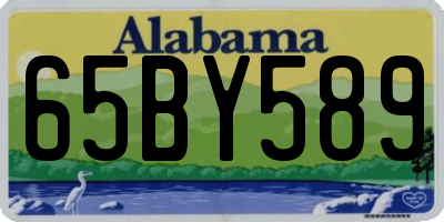 AL license plate 65BY589