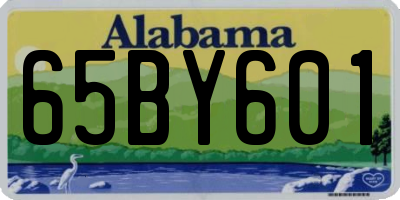 AL license plate 65BY601
