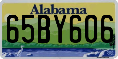 AL license plate 65BY606