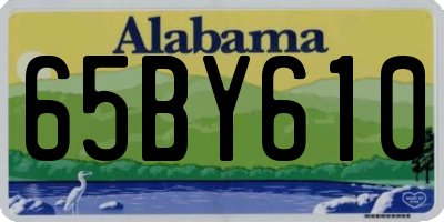 AL license plate 65BY610