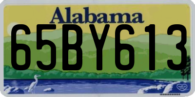 AL license plate 65BY613