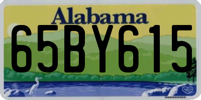 AL license plate 65BY615