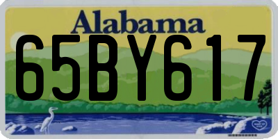 AL license plate 65BY617