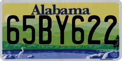 AL license plate 65BY622