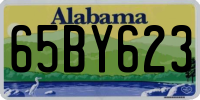 AL license plate 65BY623