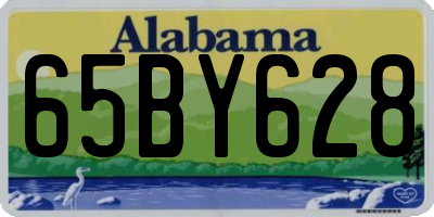 AL license plate 65BY628