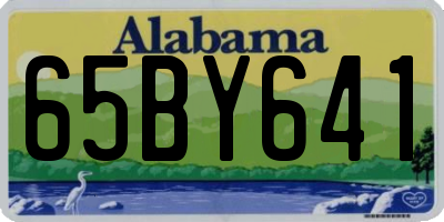 AL license plate 65BY641