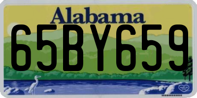 AL license plate 65BY659