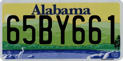 AL license plate 65BY661