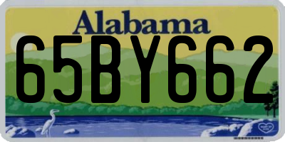 AL license plate 65BY662