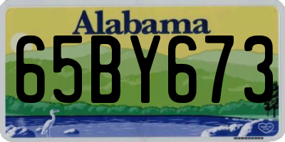 AL license plate 65BY673
