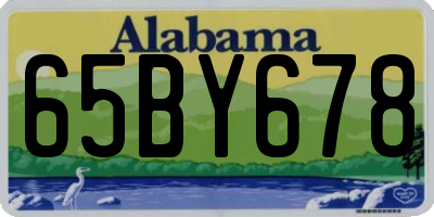 AL license plate 65BY678