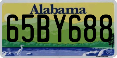 AL license plate 65BY688