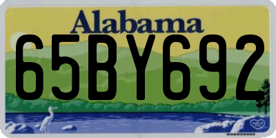 AL license plate 65BY692