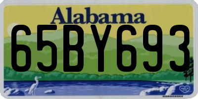 AL license plate 65BY693