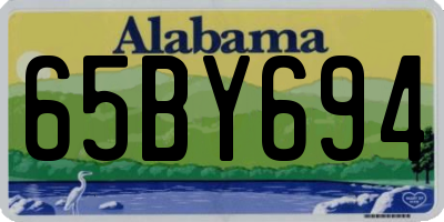 AL license plate 65BY694