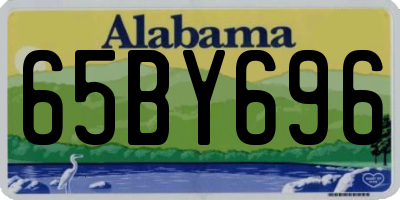 AL license plate 65BY696