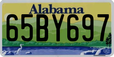 AL license plate 65BY697